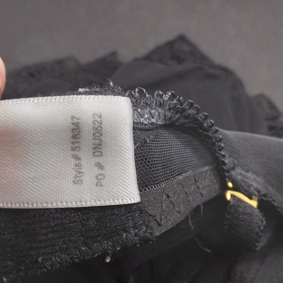 International Intimates Black Baby Doll Size Small Mesh Lining Adjustable Straps - Picture 7 of 11